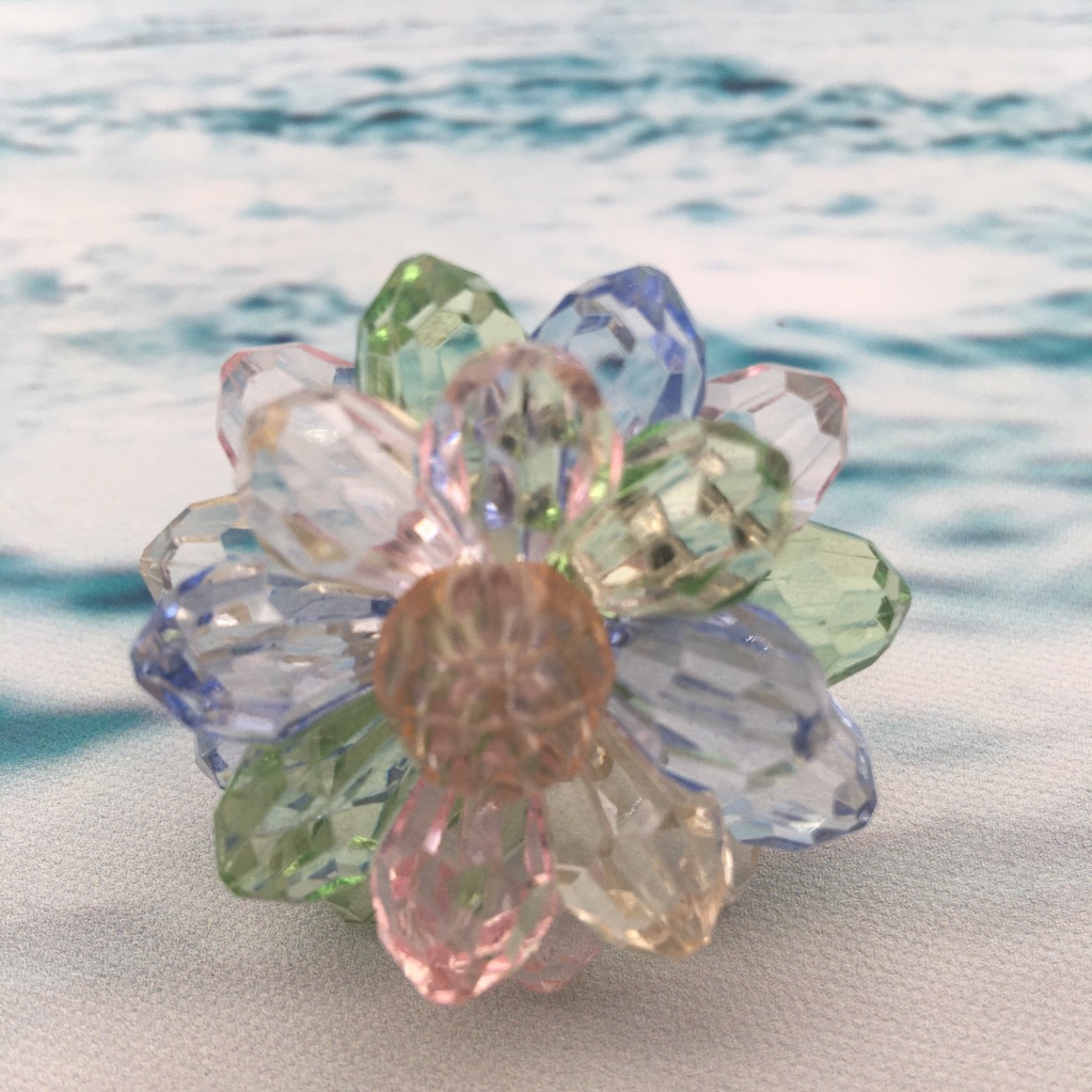 Multicolor Cluster Adjustable Ring
